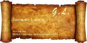 German Laura névjegykártya